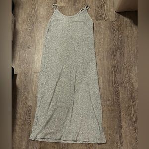 Don’t Ask Why - Grey Sweater Midi Dress